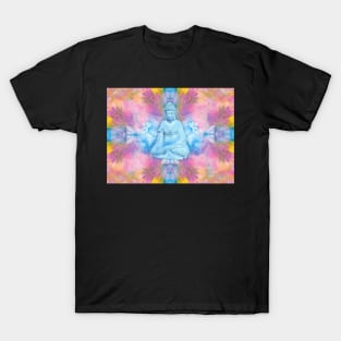 Reiki Buddha with Reiki healing chakra colours T-Shirt